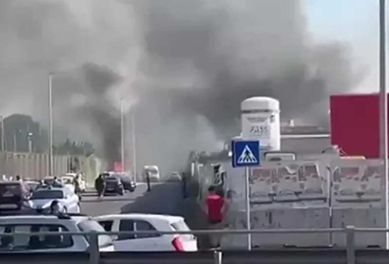 В столице Италии на автозаправке произошел сильный взрыв